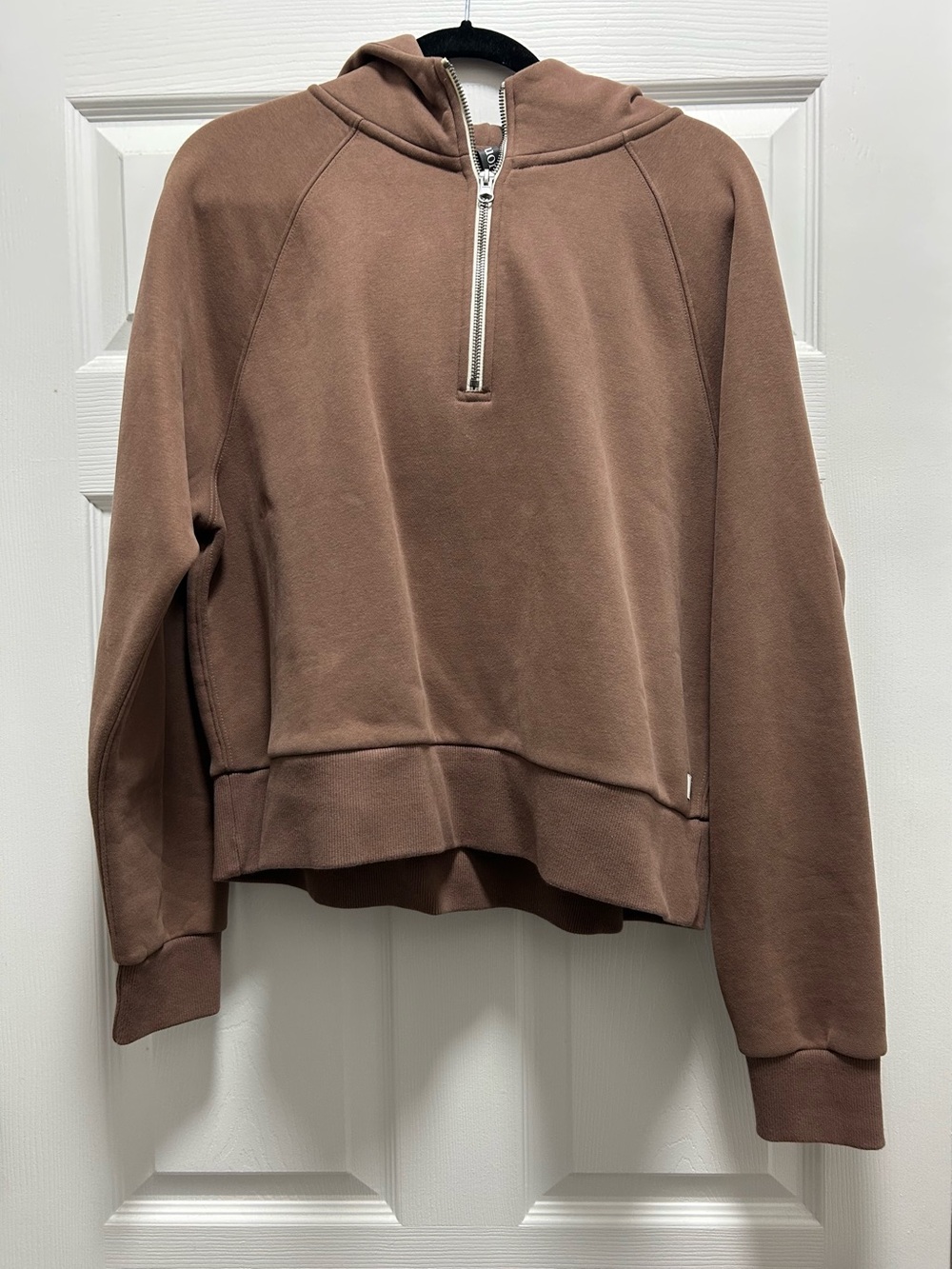 EUC Vuori Restore Half Zip Hoodie Clove Brown Size XL